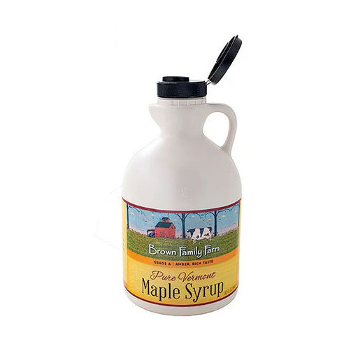 Grade A Amber Color Rich Taste Vermont Maple Syrup, 32 oz. Jug
