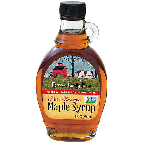 Grade A Dark Color Robust Taste Vermont Maple Syrup, 8 oz.