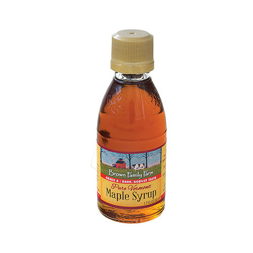 Grade A Dark Color Robust Taste Vermont Maple Syrup, 1.7 oz nip bottle